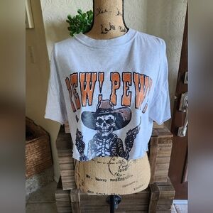 Pebby Forevee Skeleton Graphic Crop Top